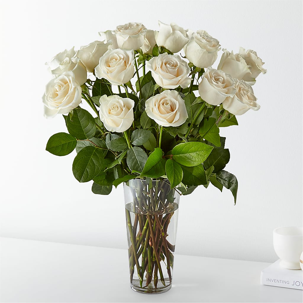 Long Stem White Rose Bouquet – Sandy Run Sndwich Shop And Florist Llc, Gaston SC