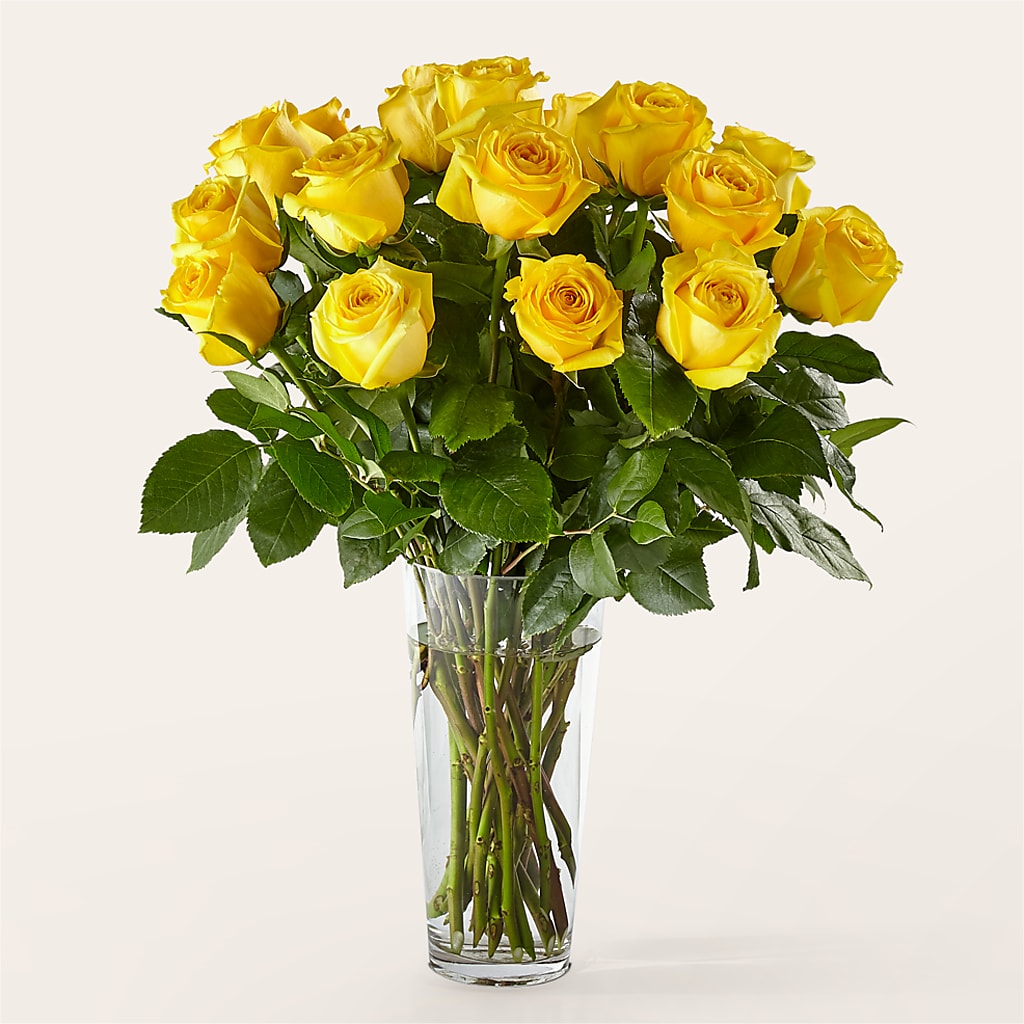 Long Stem Yellow Rose Bouquet – Sandy Run Sndwich Shop And Florist Llc, Gaston SC