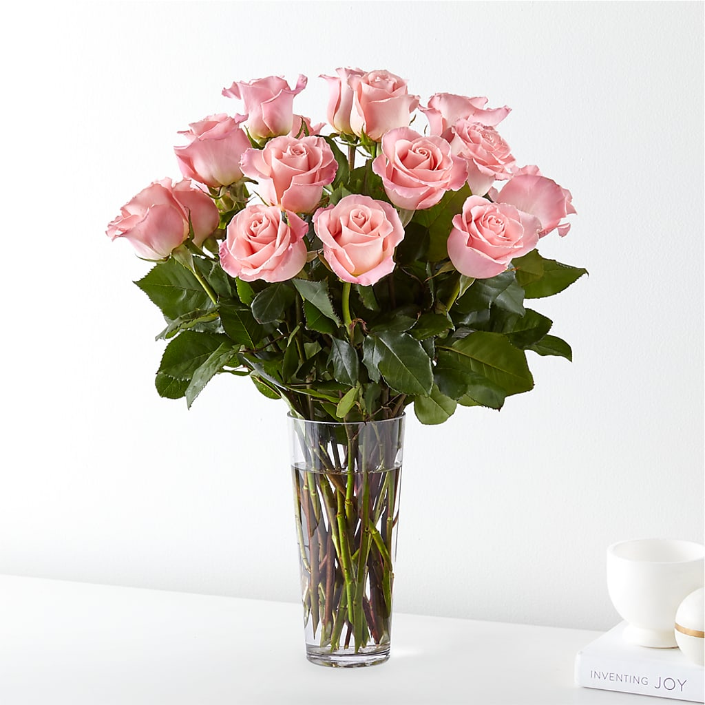 Long Stem Pink Rose Bouquet – Sandy Run Sndwich Shop And Florist Llc, Gaston SC