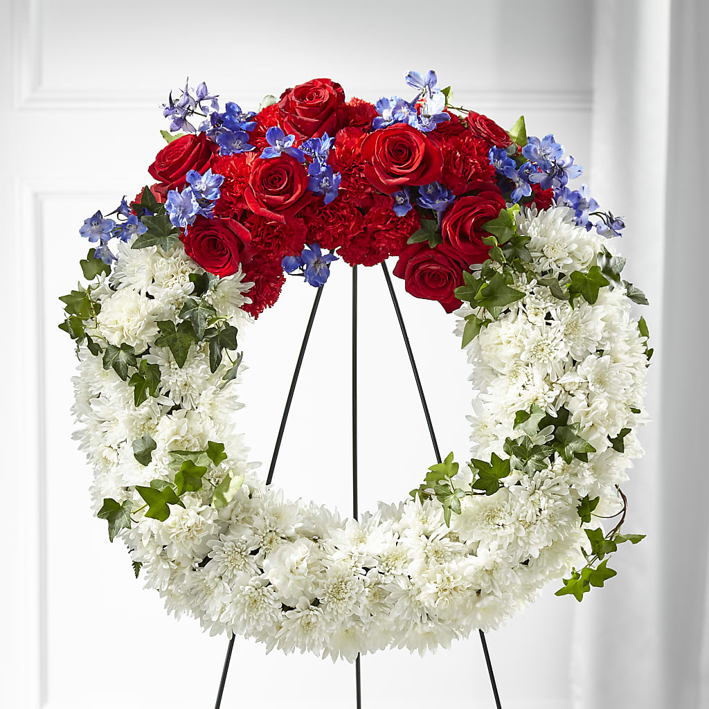 Patriotic Passion Wreath – Sandy Run Sndwich Shop And Florist Llc, Gaston SC