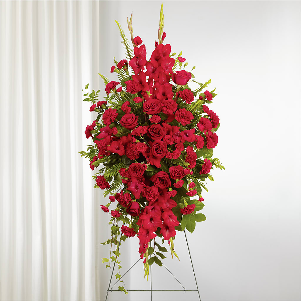 From the Heart Standing Spray – Sandy Run Sndwich Shop And Florist Llc, Gaston SC
