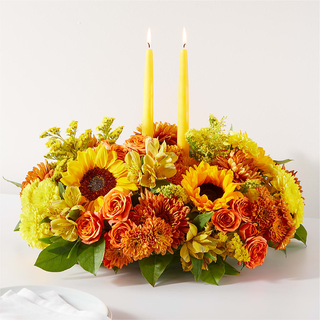 Autumn Harmony Centerpiece – Sandy Run Sndwich Shop And Florist Llc, Gaston SC