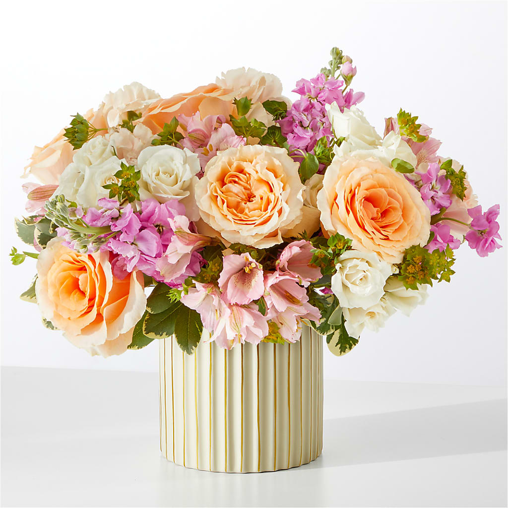 Paradise Bouquet with Ivory Vase – Sandy Run Sndwich Shop And Florist Llc, Gaston SC