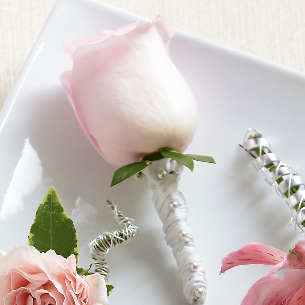 Pink Rose Boutonniere – Sandy Run Sndwich Shop And Florist Llc, Gaston SC