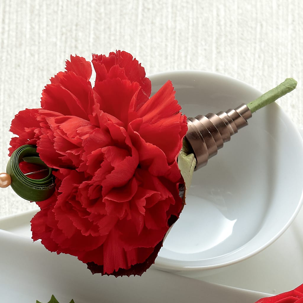 Red Carnation Boutonniere – Sandy Run Sndwich Shop And Florist Llc, Gaston SC