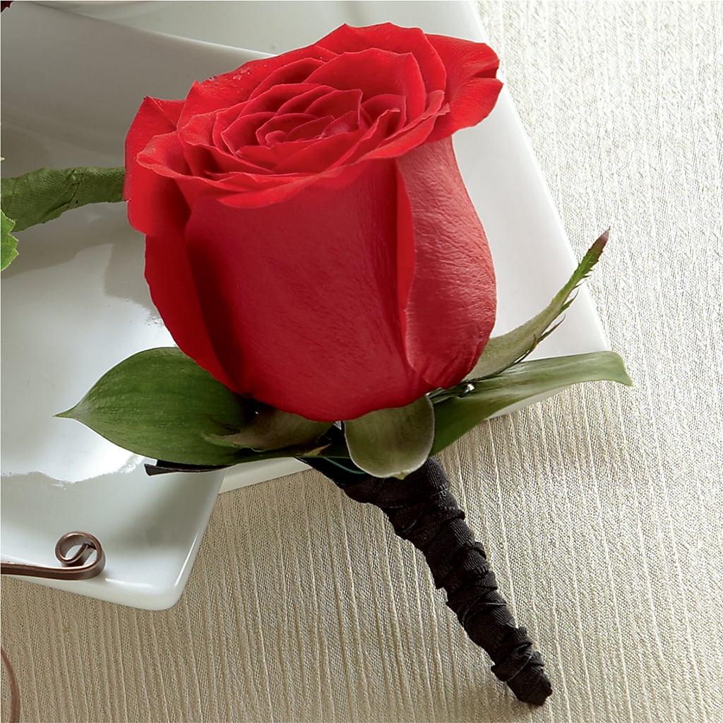 Red Rose Boutonniere – Sandy Run Sndwich Shop And Florist Llc, Gaston SC
