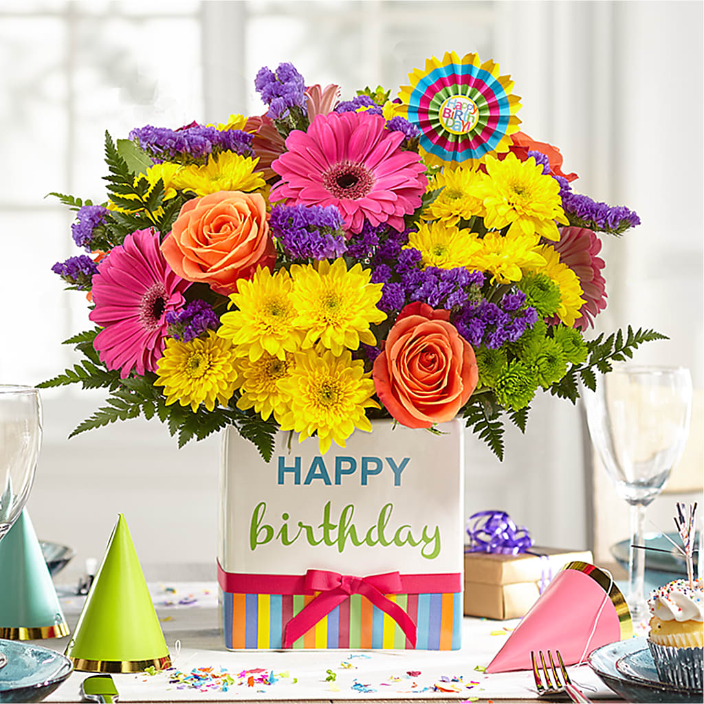 Birthday Brights Bouquet –  Sandy Run Sndwich Shop And Florist Llc, Gaston SC