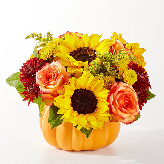 Golden Gourd Pumpkin Bouquet –  Sandy Run Sndwich Shop And Florist Llc, Gaston SC