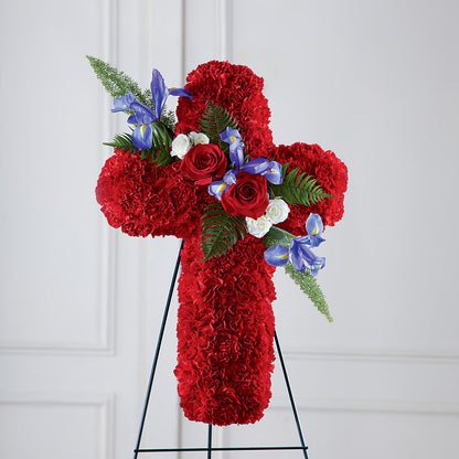 Faithful Hero Floral Cross –  Sandy Run Sndwich Shop And Florist Llc, Gaston SC