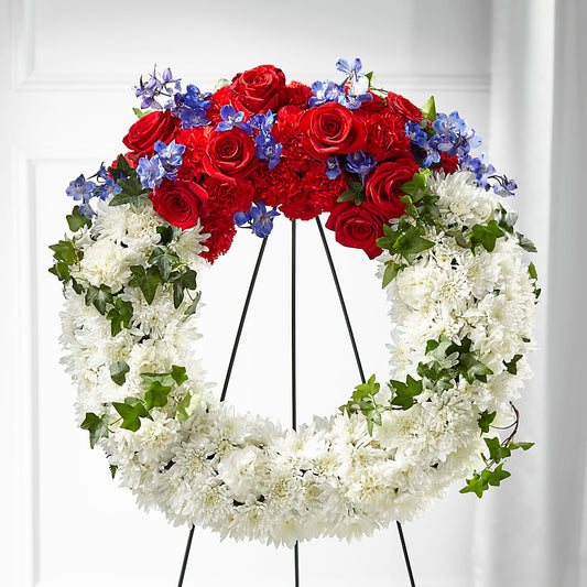 Patriotic Passion Wreath –  Sandy Run Sndwich Shop And Florist Llc, Gaston SC