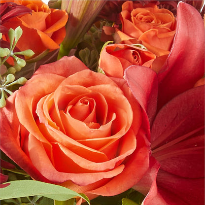 Crimson Leaves Bouquet –  Sandy Run Sndwich Shop And Florist Llc, Gaston SC