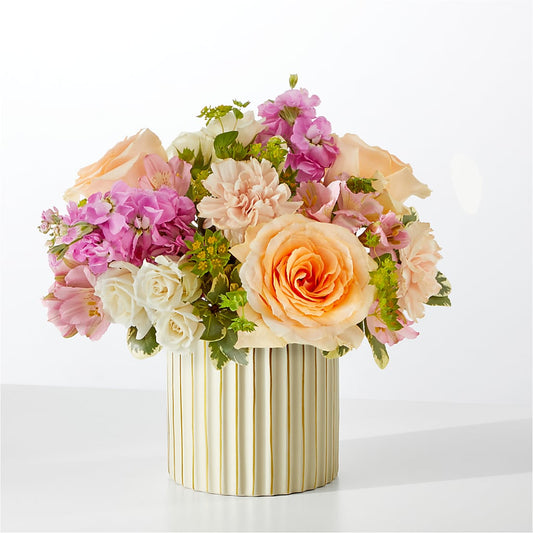 Paradise Bouquet with Ivory Vase –  Sandy Run Sndwich Shop And Florist Llc, Gaston SC