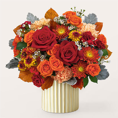 Merlot Bouquet with Ivory Vase –  Sandy Run Sndwich Shop And Florist Llc, Gaston SC