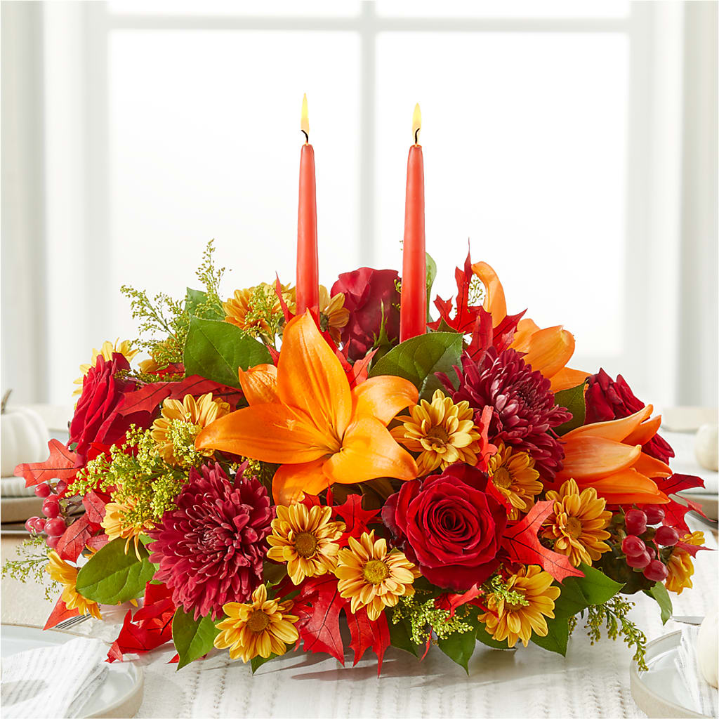Autumn's Embrace Centerpiece –  Sandy Run Sndwich Shop And Florist Llc, Gaston SC