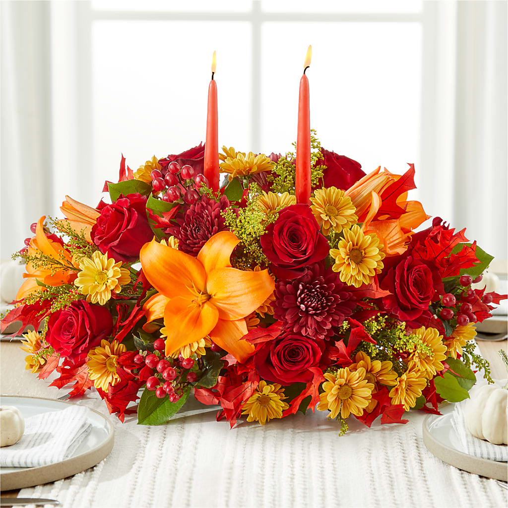 Autumn's Embrace Centerpiece –  Sandy Run Sndwich Shop And Florist Llc, Gaston SC