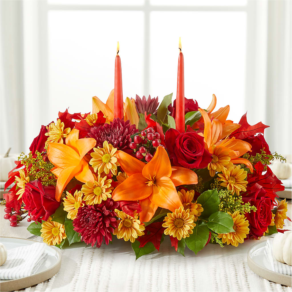 Autumn's Embrace Centerpiece –  Sandy Run Sndwich Shop And Florist Llc, Gaston SC