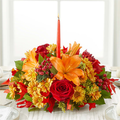 Autumn's Embrace Centerpiece –  Sandy Run Sndwich Shop And Florist Llc, Gaston SC