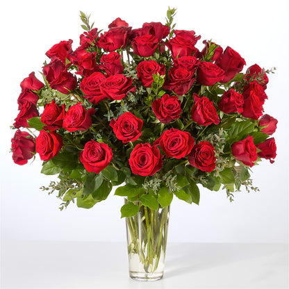 Forever Yours Fifty Stem Red Rose Bouquet –  Sandy Run Sndwich Shop And Florist Llc, Gaston SC