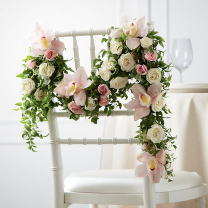 Orchid Rose Chair Décor –  Sandy Run Sndwich Shop And Florist Llc, Gaston SC